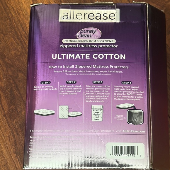 Allerease Ultimate Cotton Zippered Mattress Protection - Picture 4 of 7